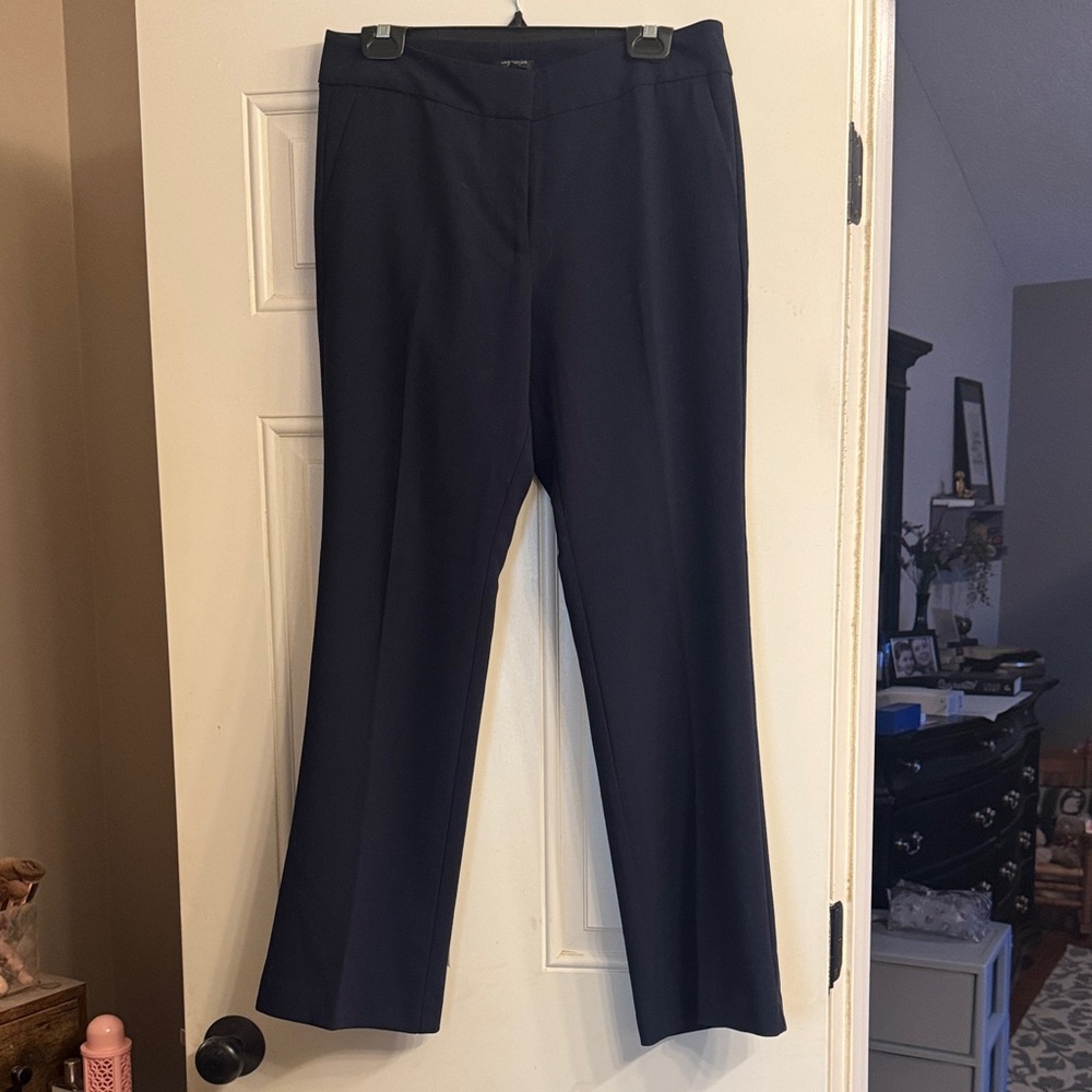 Ann Taylor Classic Navy Straight Leg Pants